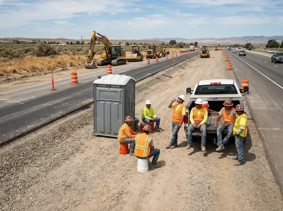 highway-road-construction-crew-007 — frequently asked questions, Porta Potty and Restroom Rentals in Saranap, CA